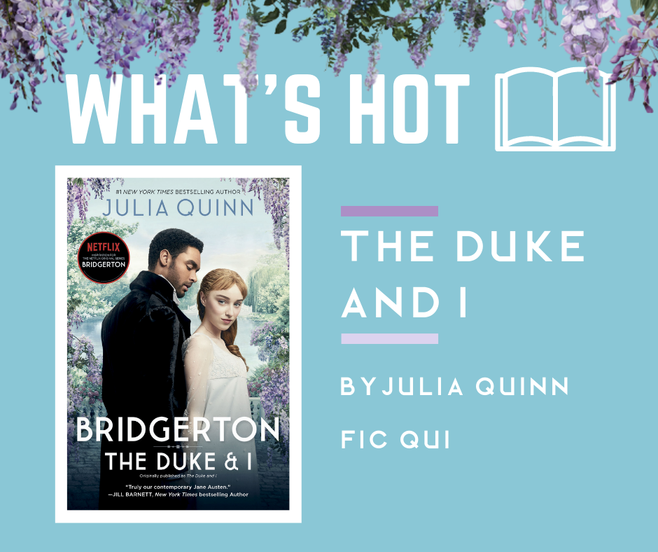 Image with book cover Title  - The Duke and I, and Author Julia Quinn