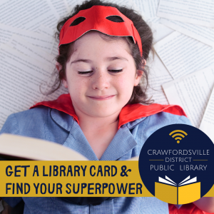 get a library card and find your superpower